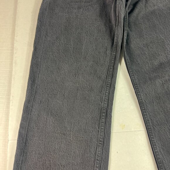 Abercrombie Fitch Jeans Women 27x29* High Rise Loose Pleated Black Denim Tag 27S - Picture 4 of 16